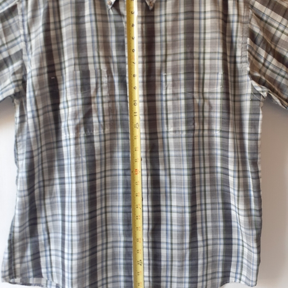 Timber Creek men's multicolor plaid short sleeve button down shirt size L - Picture 5 of 11